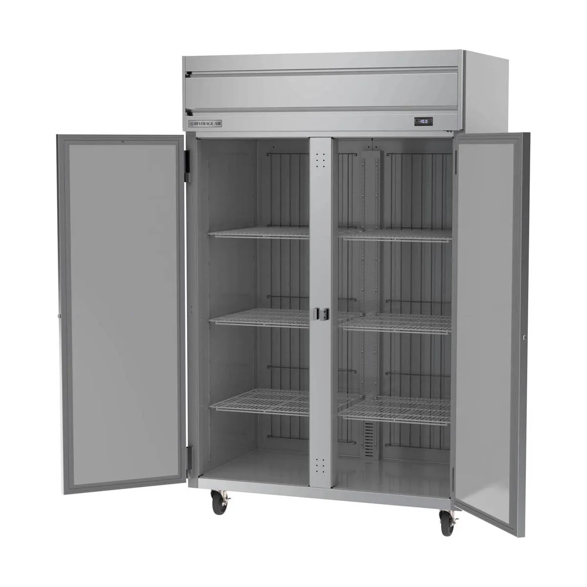 Beverage Air HF2HC-1S 52" 2-Solid Door Reach-In Freezer, Top Mounted, 45.2 cu. ft., Stainless Steel Front