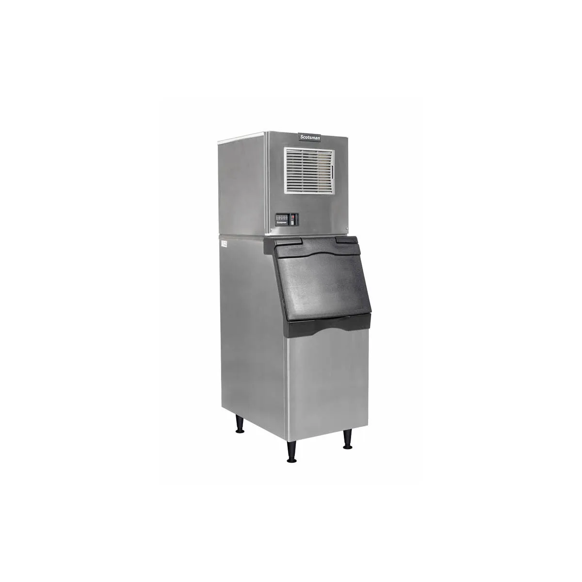 Scotsman MC0322MAX-1/B322S Air Cooled Full Cube 356 lb Ice Machine with Bin, 370 lb Storage