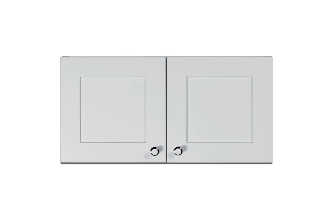 Summit CABWH2412 24" Wall-Mounted Cabinet, Clean White Finish, French Doors, Soft-Close, 6-Way Adjustable Hinge