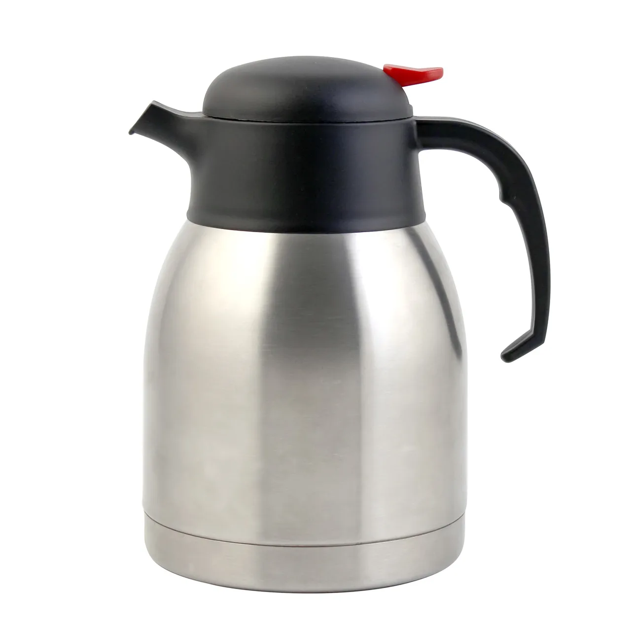 CAC China SSCF-15 Double‑Walled Carafe, 1.5 L Stainless Steel, 12‑Hour Heat Retention, Lever – 1/Each
