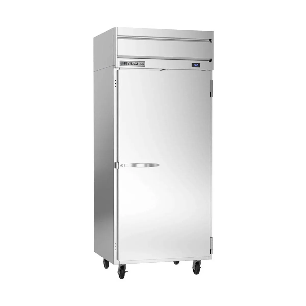 Beverage Air HR1WHC-1S 35" 1-Section Wide Reach-In Refrigerator w/ Solid Full Door, Top Mount, 1/4 hp, 31 cu. ft.