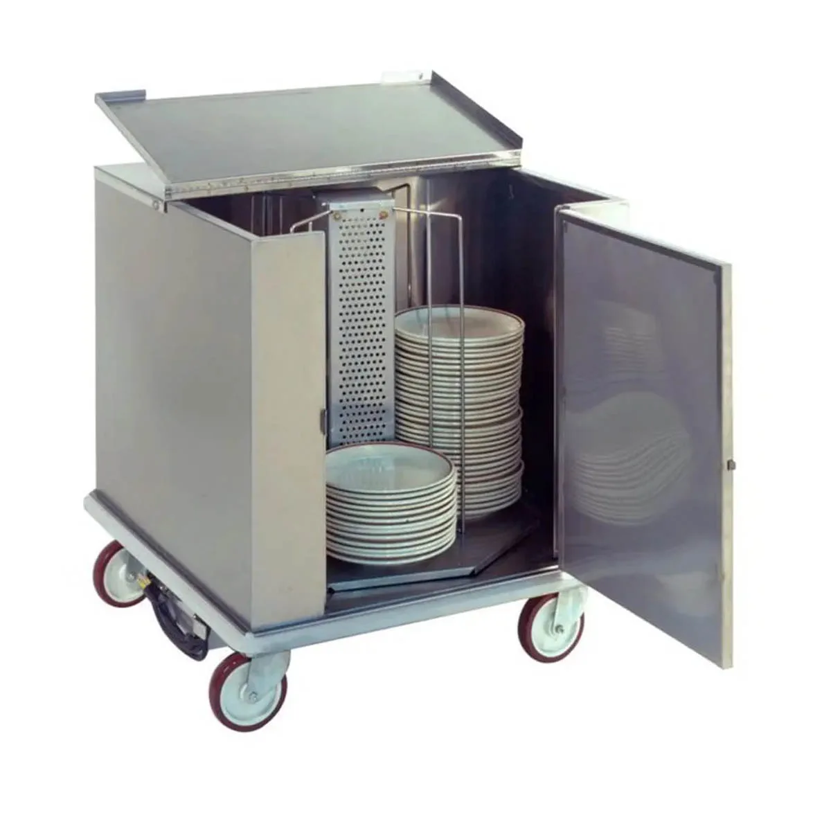 Carter-Hoffmann CD252H Heated Enclosed Dish Storage Cart, Dish Dividers for (252) 11" Plates