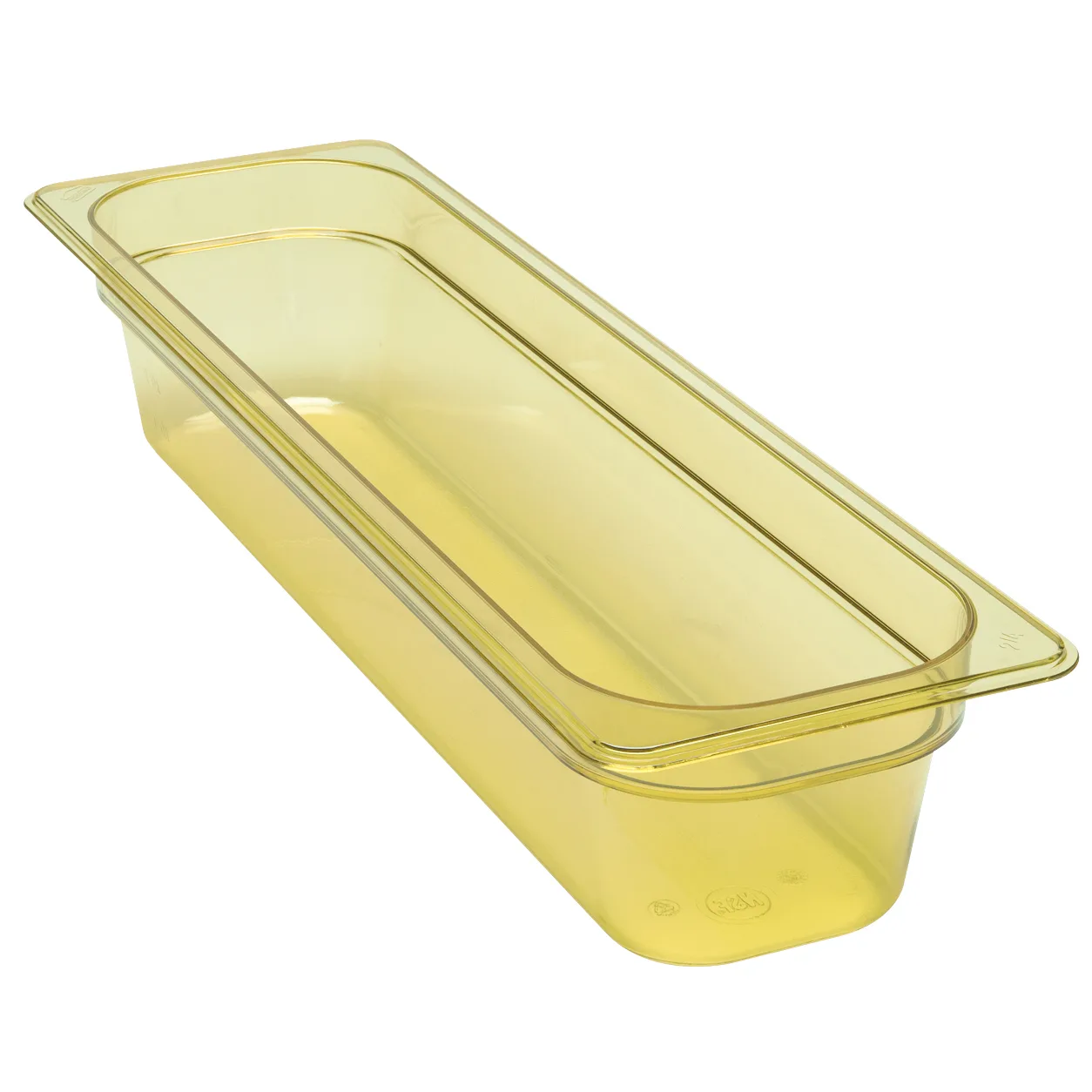 Cambro 24LPHP150 - H‑Pan Pan, 1/2‑Size Long, 4″ Deep, Amber Plastic, -40°F to 375°F, NSF