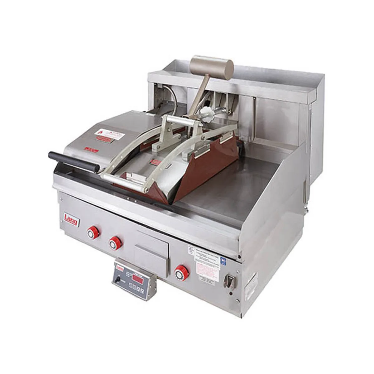 Lang CCSE12A 11" Countertop Contact Clamshell Electric Griddle with 11" x 21.5" Surface, Thermostatic, 208/240v