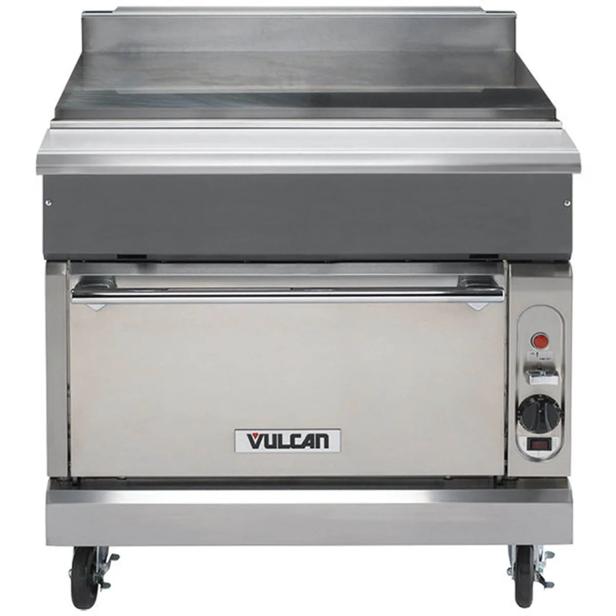 Vulcan VWT36S 36" Gas Heavy Duty Range w/ 36" Work Top Spreader, (1) Standard Oven, 4" Stub Riser on 6" Adjustable Legs, 50.000 BTU