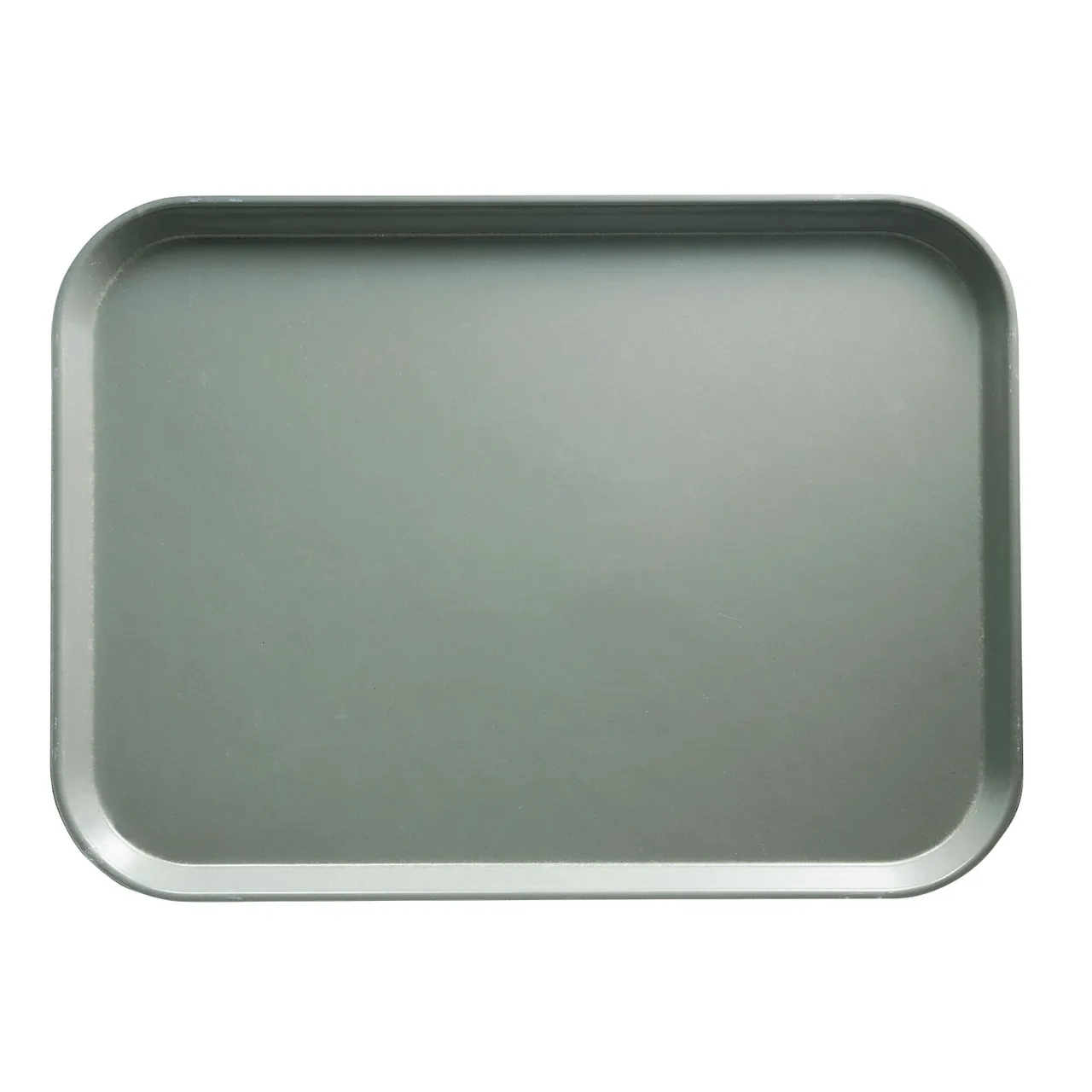 Cambro 1014107 Camtray Rectangular Tray, 10‑5/8" x 13‑3/4" Gray Fiberglass, Dishwasher‑Safe, NSF