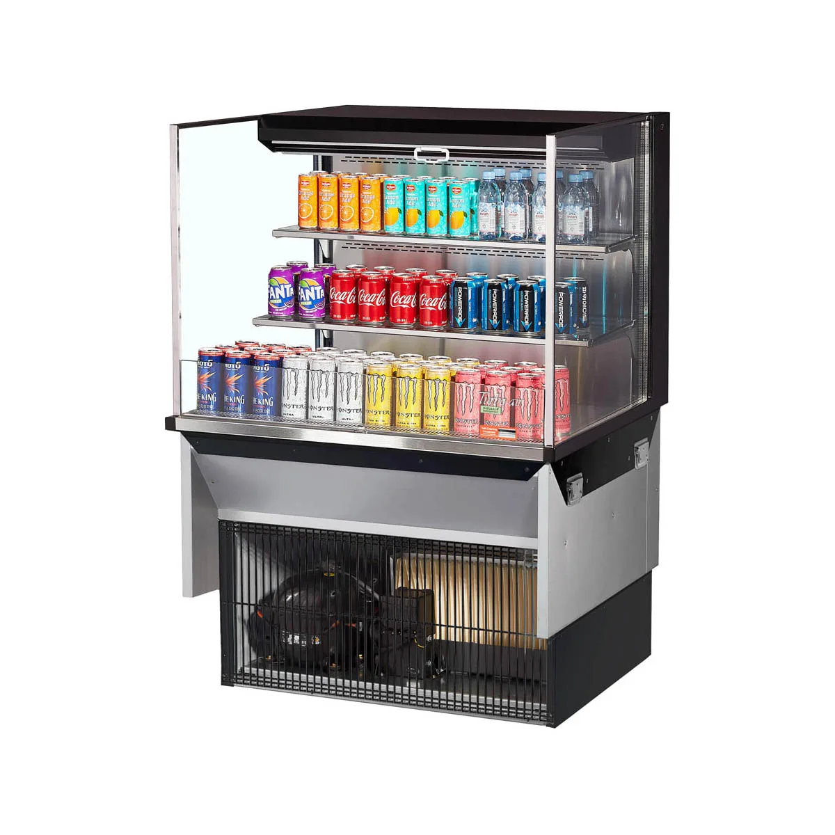 Turbo Air TOM-36L-UF-W(B)-3SI-N 36" Drop In Open Refrigerated Deli Display Case