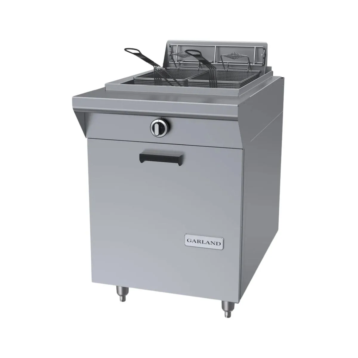 Garland US Range M70SS 24" Floor Model Gas Deep Fryer, Full Pot, NG or LP, 70 Ibs, 125,000 BTU