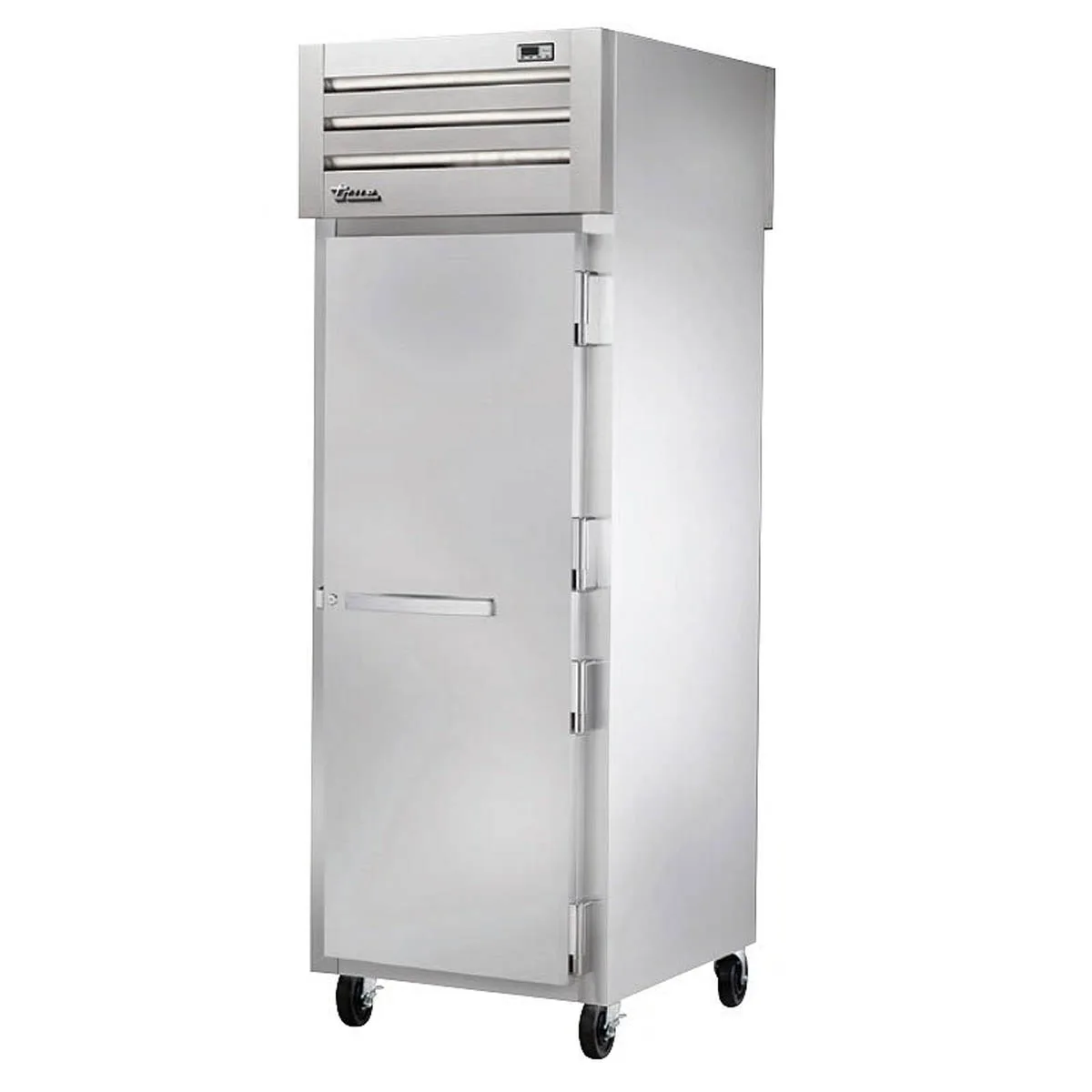 True STG1RPT-1S-1S-HC 1-Section Pass-Thru Refrigerator w/ Front Solid & Rear Solid Door, Stainless Steel Front-Aluminum Sides