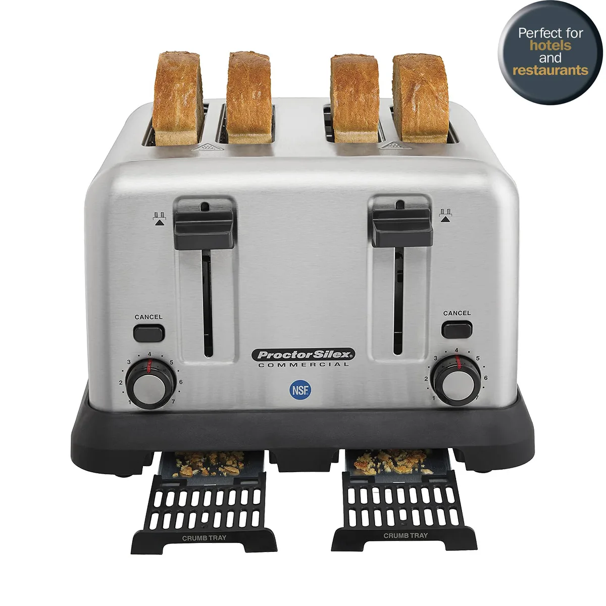Hamilton Beach 24855 Proctor-Silex® Pop-Up Toaster, (4) Extra Wide Slots