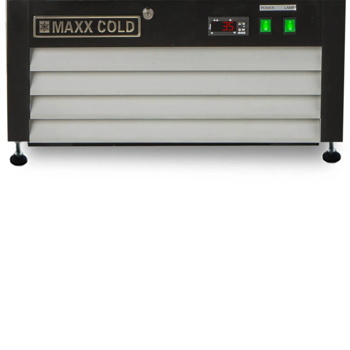 Maxx Cold MXM1-12RHC 25" Merchandiser Refrigerator in White, w/ Glass Door, 12 cu.ft. 