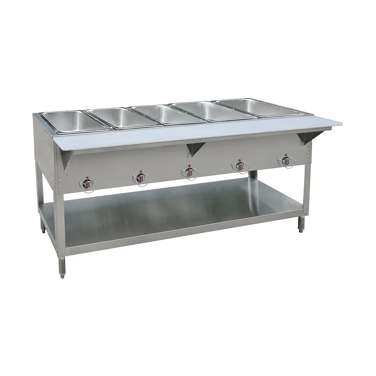 BK Resources STE-NG-5 Natural Gas Hot Food Table, (5) Wells