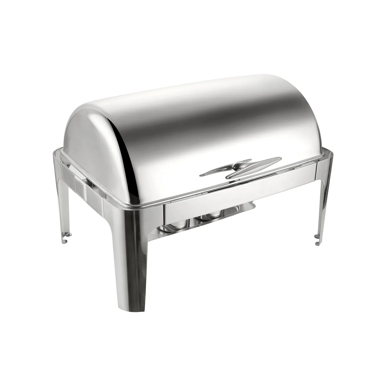CAC China CAFR-501 Atlantis Chafing Dish, 8 qt., Full Size, Stainless Steel - Set