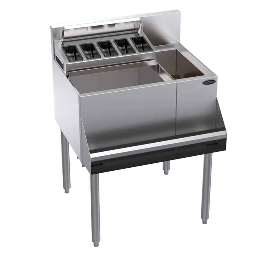 Krowne KR24-MS26L Bottle Well Bin Underbar Ice Bin/Cocktail Station