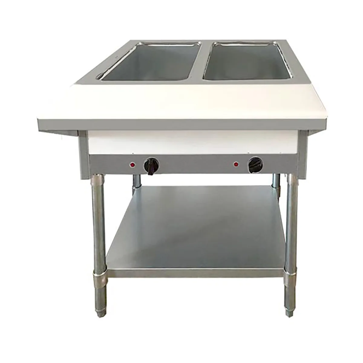 Omcan USA 47362 (Fw-Cn-0002-Lp) Steam Table, Lp Gas, 30"W X 30-2/5"D X 34-2/5"H