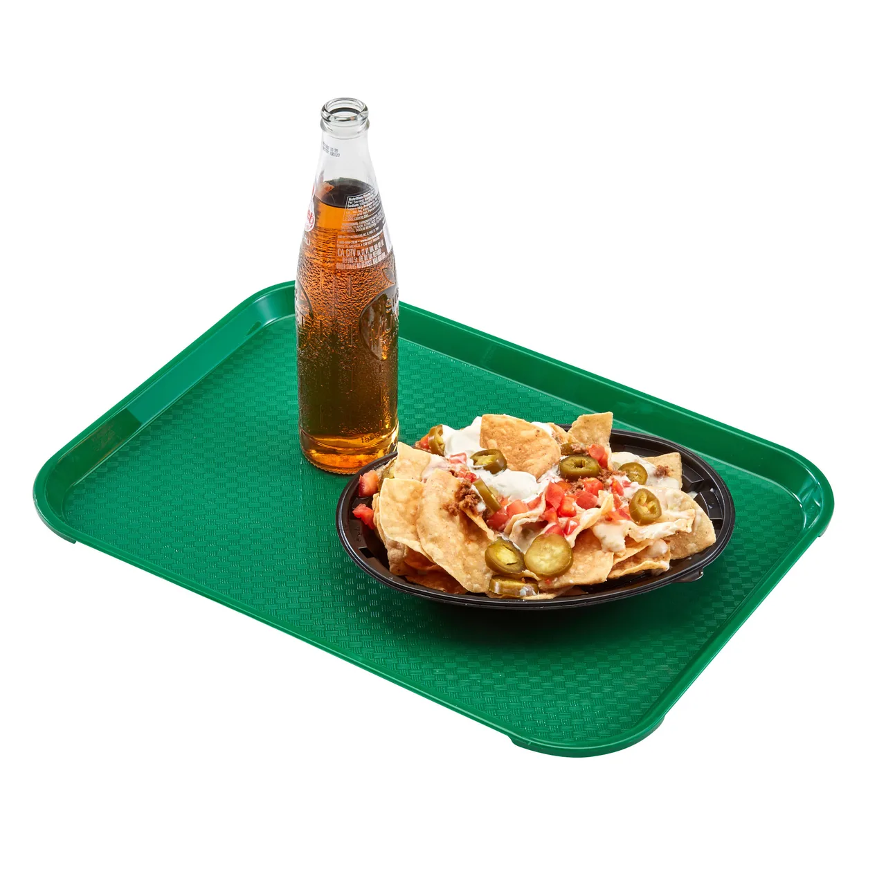 Cambro 1014FF119 Food Tray – 10-7/16" x 13-9/16" PP, Green, NSF, Dishwasher Safe