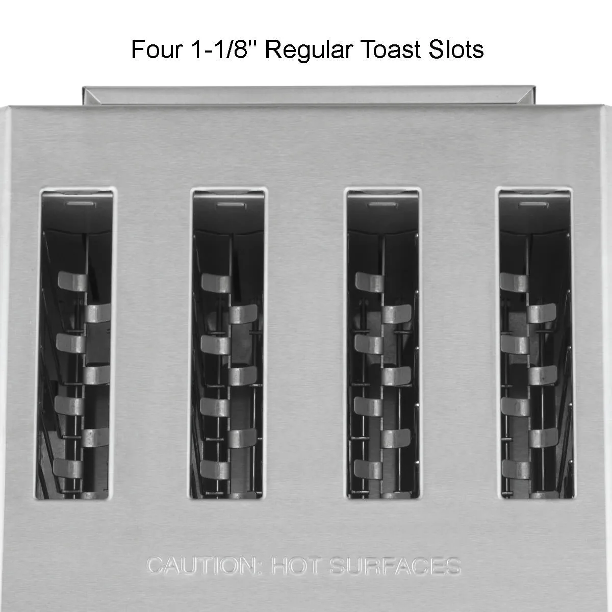 Waring WCT805B Commercial Toaster, Heavy-Duty, (4) 1-1/8" Slots