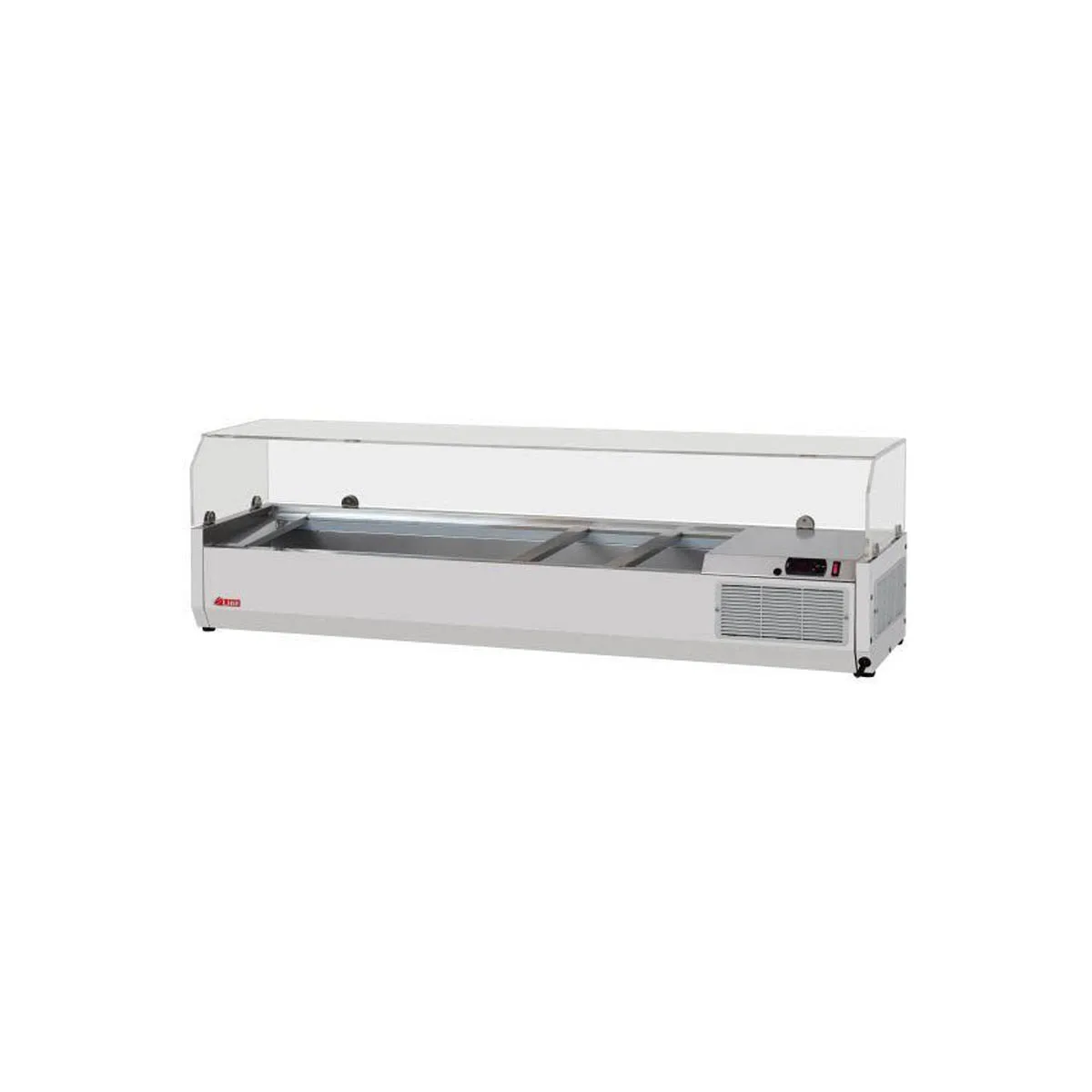 Turbo Air CTST-1500G-13-N 59" E-Line Countertop Salad Table, 12 Pan Capacity