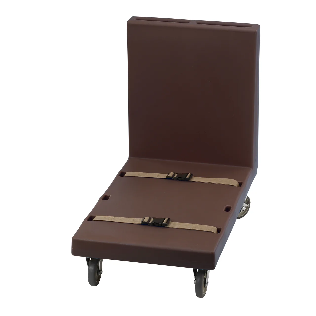 Cambro 2436UTHS131 Utility Truck, 24-7/8x41-3/4, 600 lbs, Dark Brown Plastic, 4 Swivel Casters