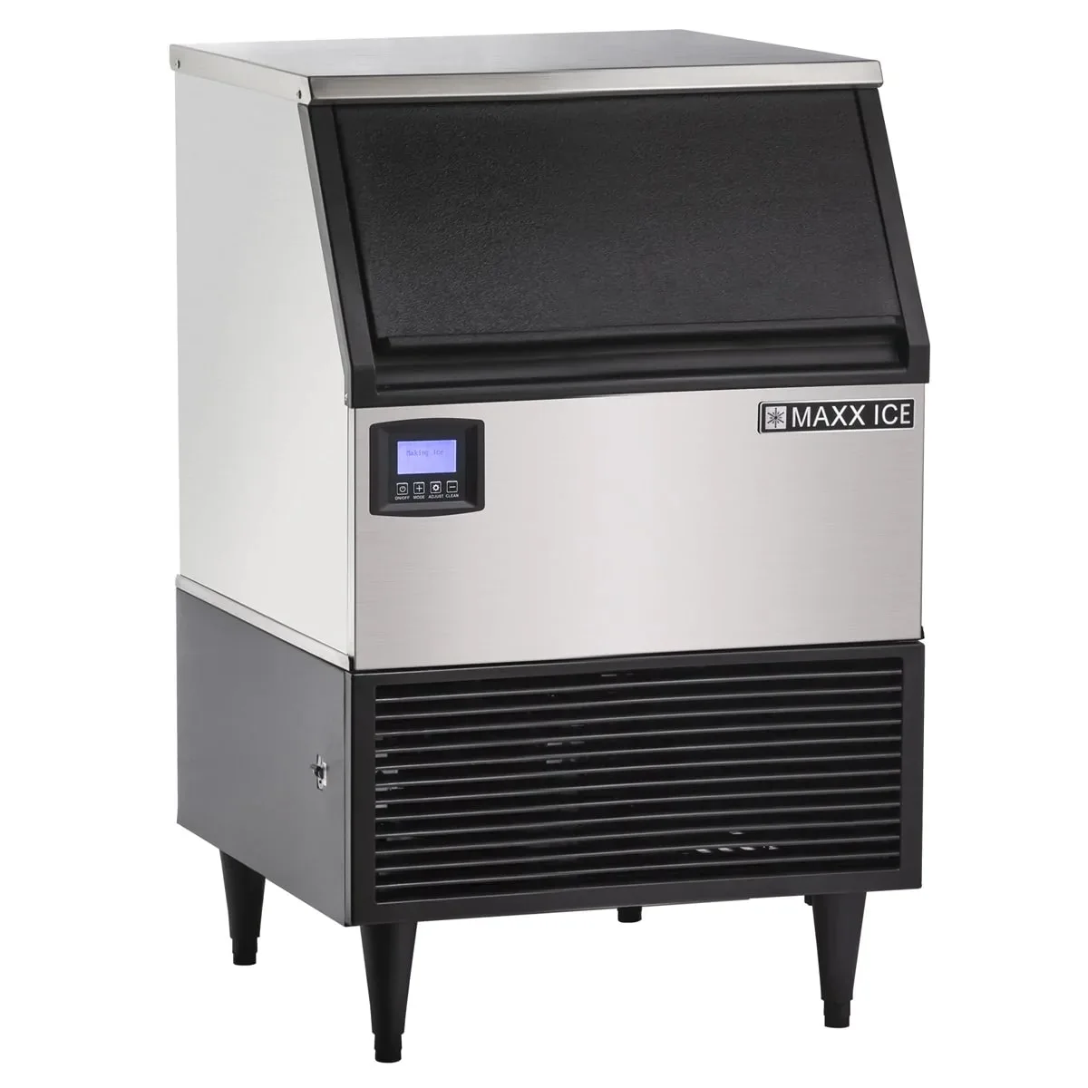 Maxx Ice MIM150N 24" Air Cooled Full Cube 152 lb Undercounter Ice Machine with 75 lb Bin