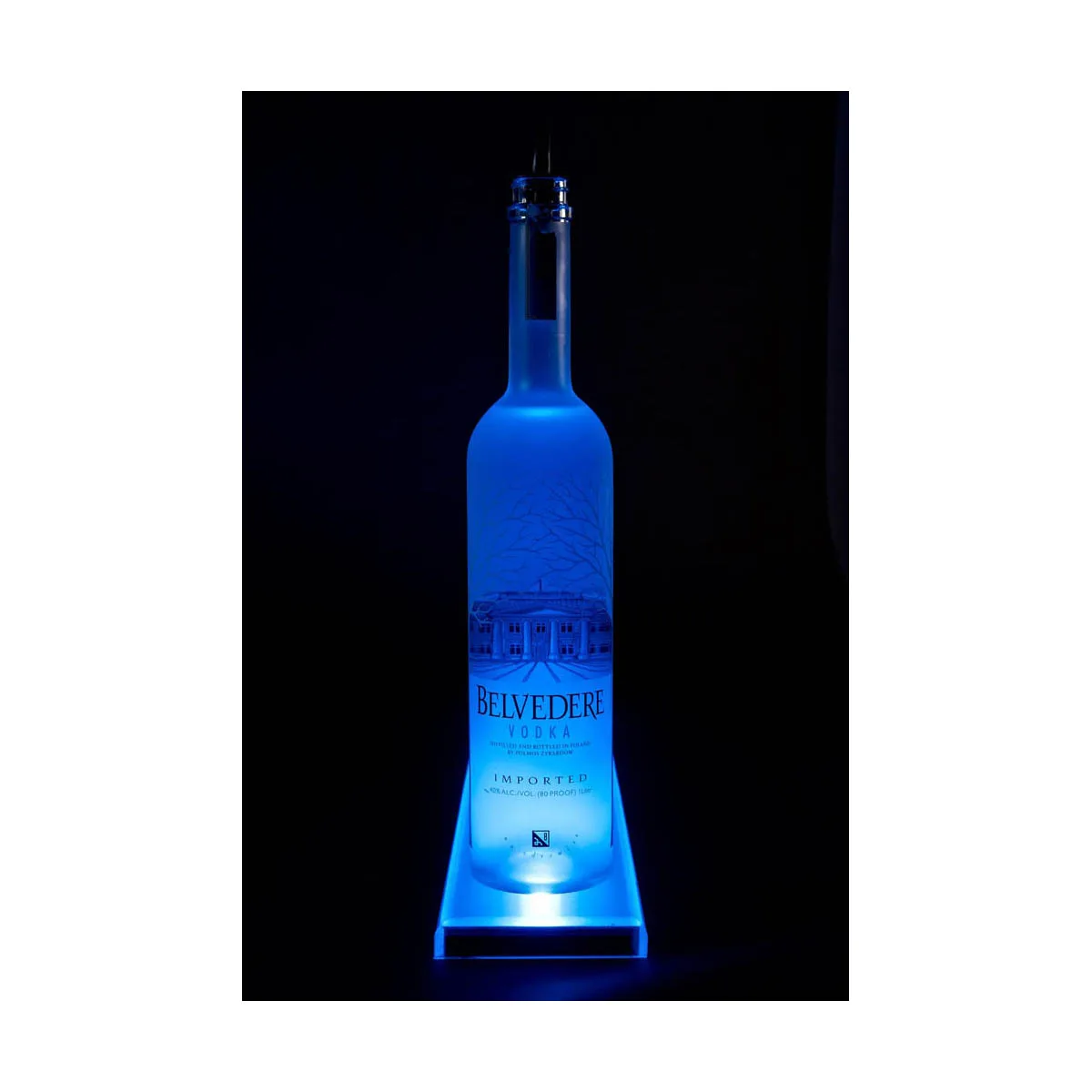 Beverage Air LS2-24L Lighted Shelf 24" x 4-1/2" Plast. Speed Rail 6‑Bottle Wall Brackets