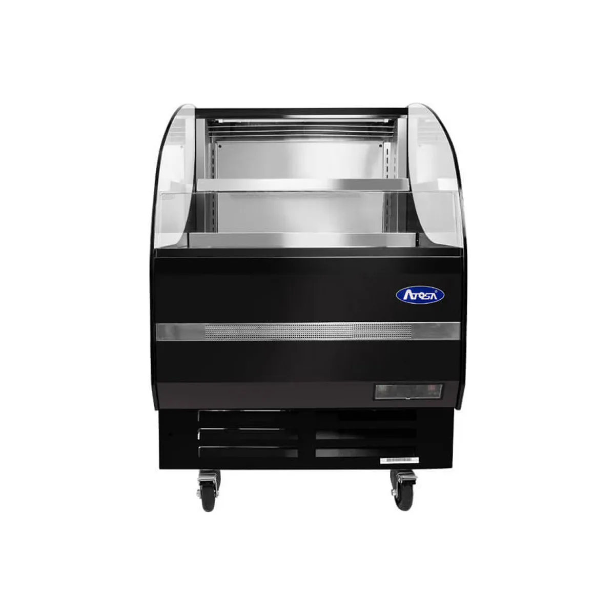 Atosa USA ATHOM-28 26" Horizontal Refrigerated Open Air Merchandiser in Black, 4.1 cu. ft.