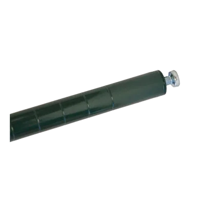 Omcan USA 20125 Post, 72" Green Epoxy NSF Leveler, 70-79" Height, Stationary Wire Shelving Post
