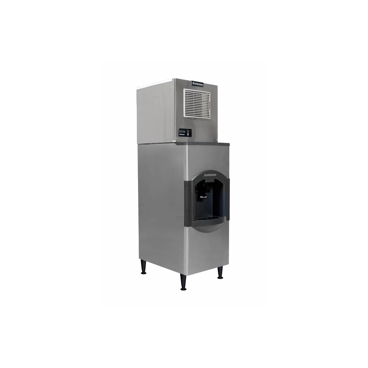 Scotsman MC0322MAX-1/HD22B-1 Full Cube 356 lb Ice Machine with Ice Dispenser, 120 lb Bin