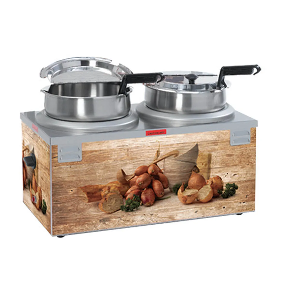 Nemco 6510A-2D7P Soup Warmer, Double 7 Qt. Well, Without Header