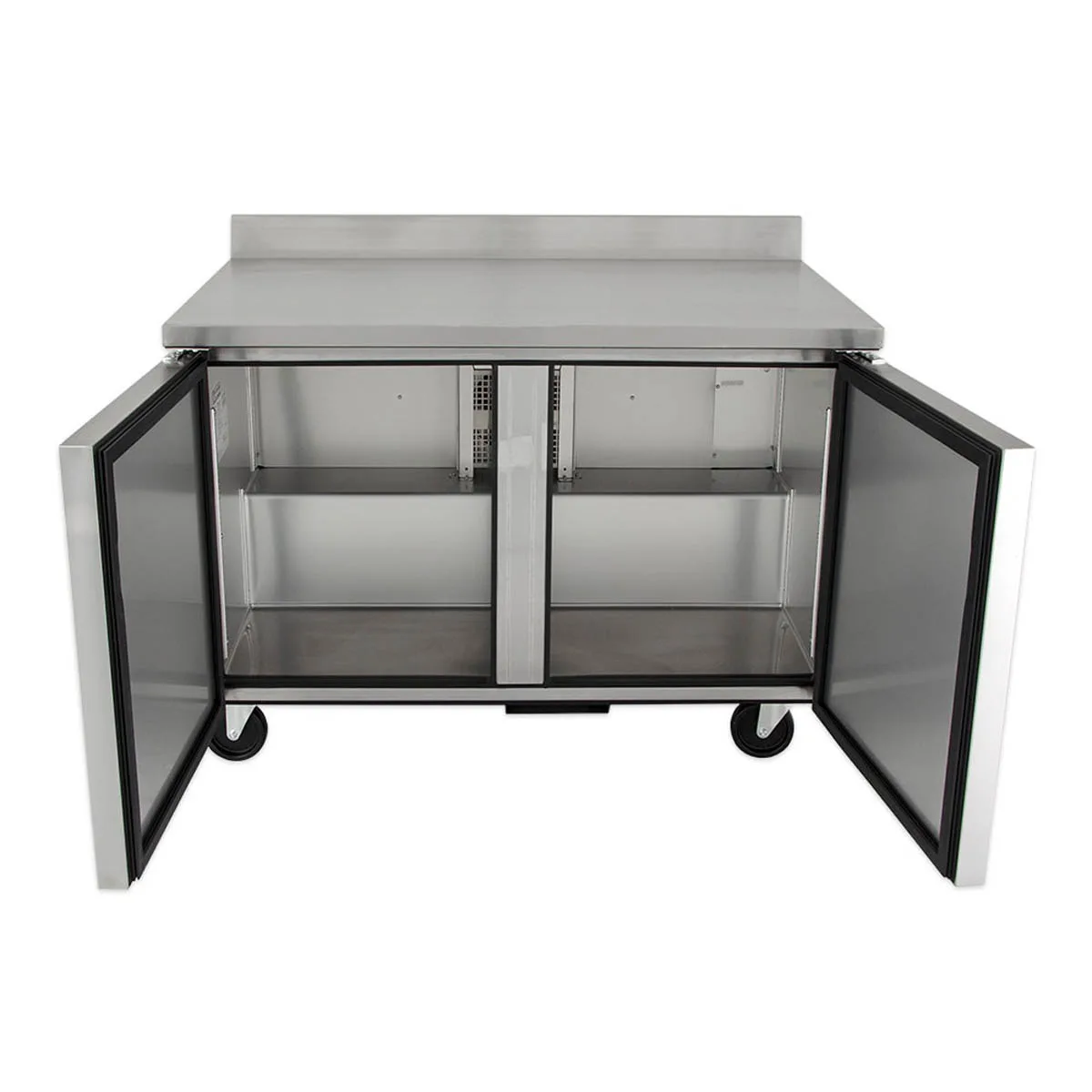 True TWT-48-HC 48" 2-Section Worktop Refrigerator w/ 2 Doors, Rear Mounted