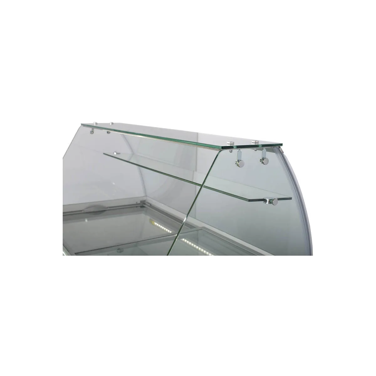 Maxx Cold MXDC-8 51" Ice Cream Dipping Cabinet w/ Curved Sneeze Guard