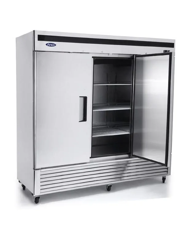 Atosa USA MBF8508GR 81" Three Solid Door Reach-In Refrigerator, Bottom Mount, 67.99 cu. ft.