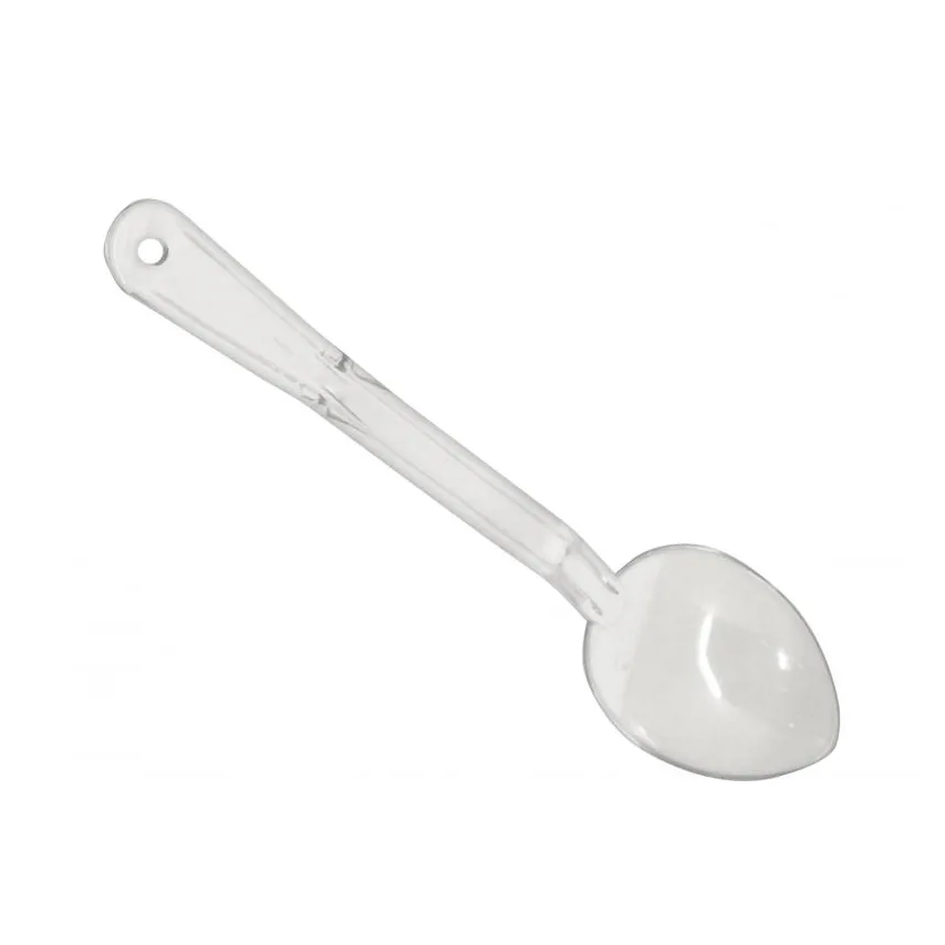 Omcan USA 85098 Serving Spoon – 11" Solid Polycarbonate, Clear Handle, 11" Length, NSF