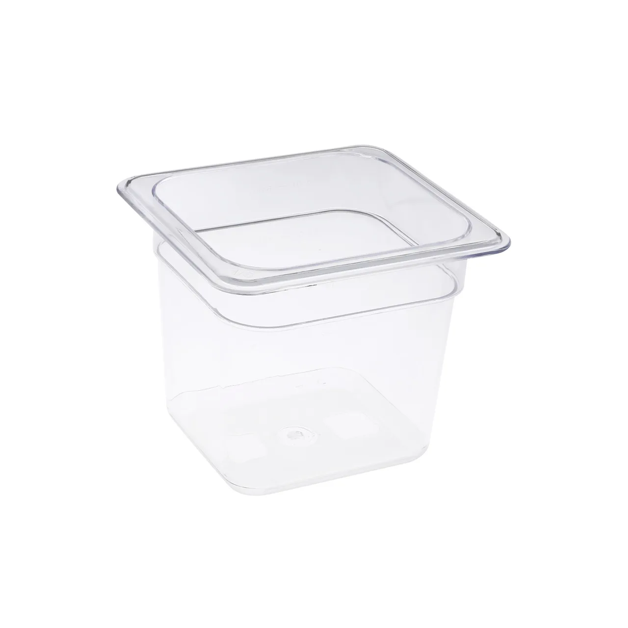 CAC China PCFP-S6 Polycarbonate Food Pan, 1/6 Size, 6" Deep, Clear, Non-Stick Interior