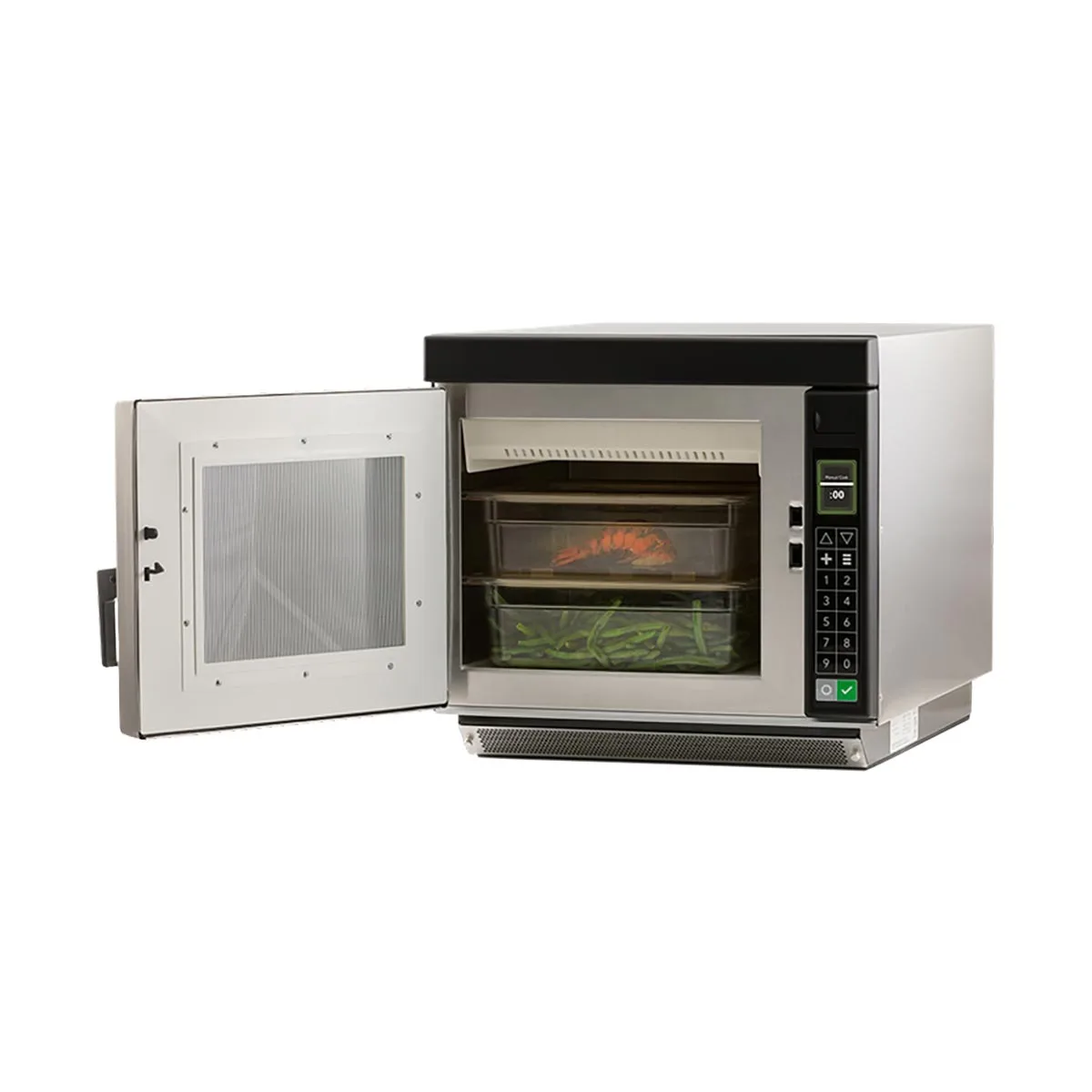 Amana RC30S2 3000W Heavy Volume Commercial Microwave Oven, 1.0 Cu. Ft.,  Push Button, 208/240V