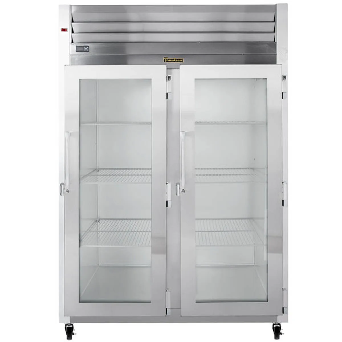 Traulsen G21012 52" 2-Section Reach-In Refrigerator w/ 2 Glass Doors (hinged right/right), Top Mount, 46.9 cu. ft.