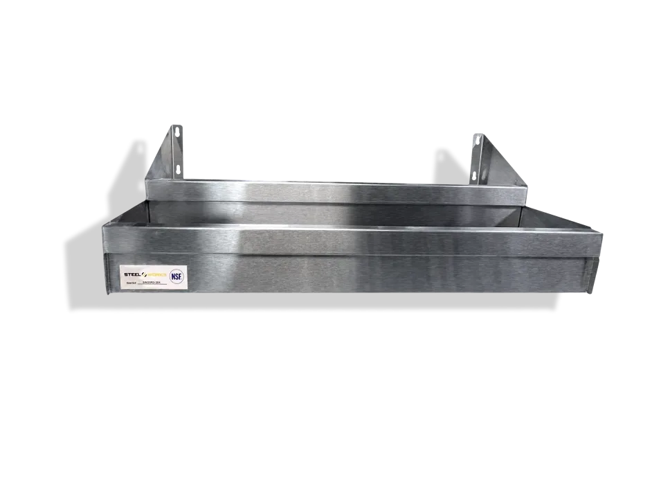 Steel Works SWDSR3-48X Double Tier Speed Rail, 48" by 40-59" Width, 22/304 Stainless Steel