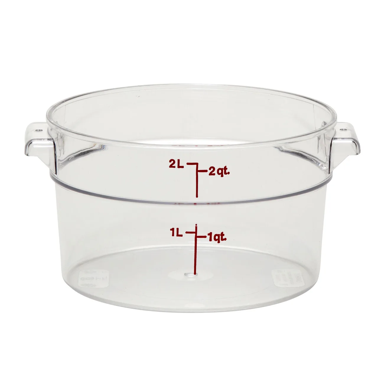 Cambro RFSCW2135 - Polycarbonate 2-qt (8-3/16" x 4-3/16") Container with Handle, -40°F to 210°F, NSF