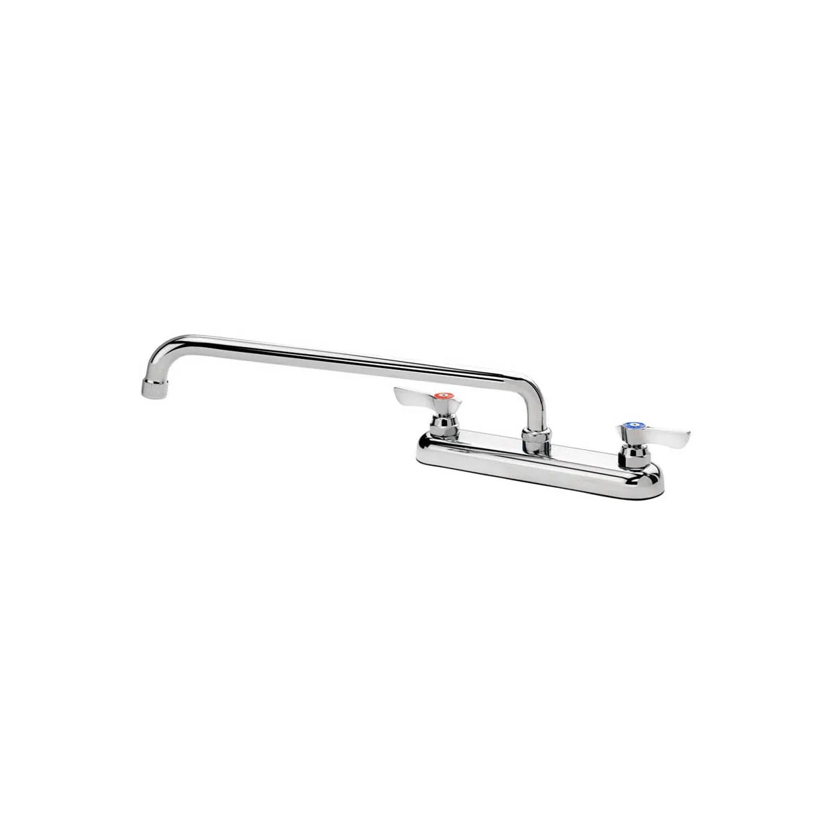 Krowne 13-814L Silver Series Low Lead Deck Mount Faucet w/ 8" Centers, 14" Swing Spout
