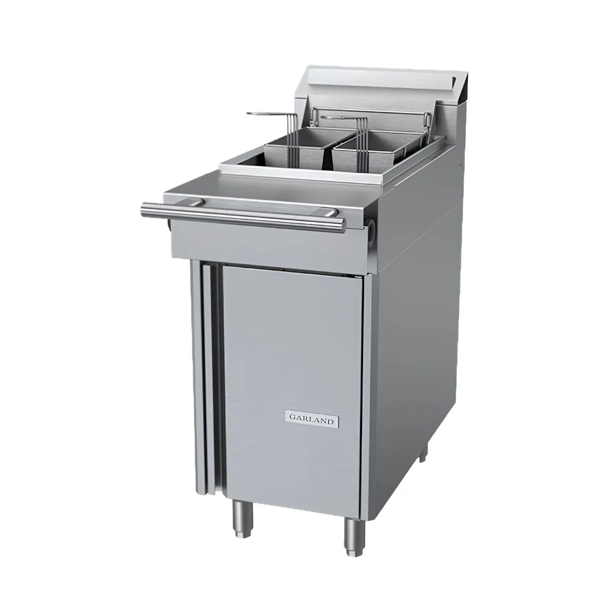Garland US Range C18-35F 18" Floor Model Gas Deep Fryer, Full Pot, NG or LP, 35 Ibs, 110.000 BTU