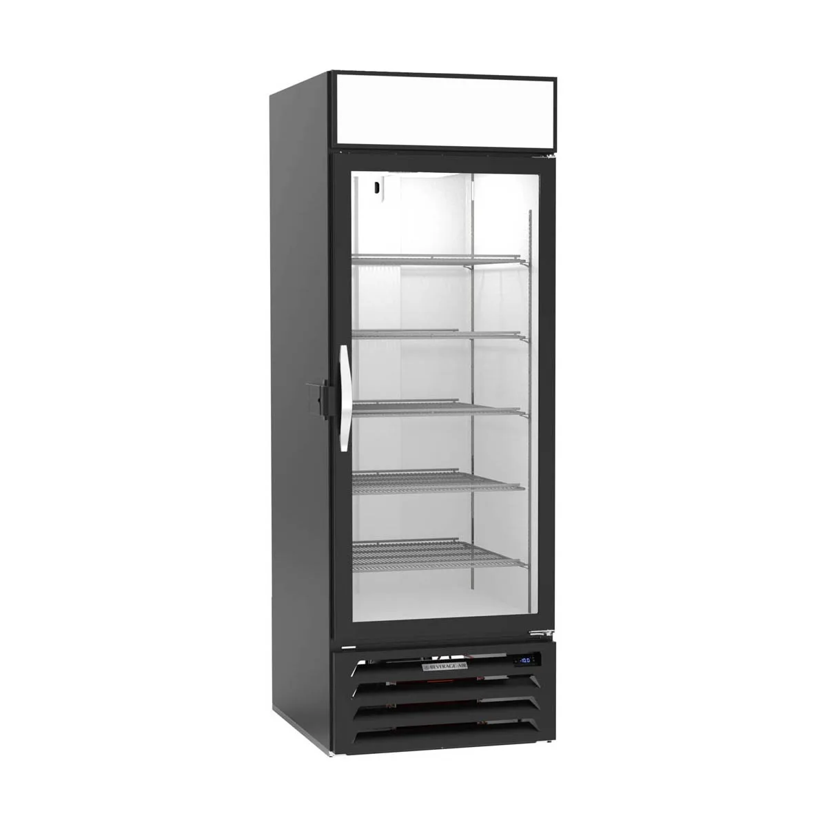 Beverage-Air MMF23HC-1-B-IQ 27" 1 Glass Door Merchandiser Freezer in Black, 22.5 cu. ft.