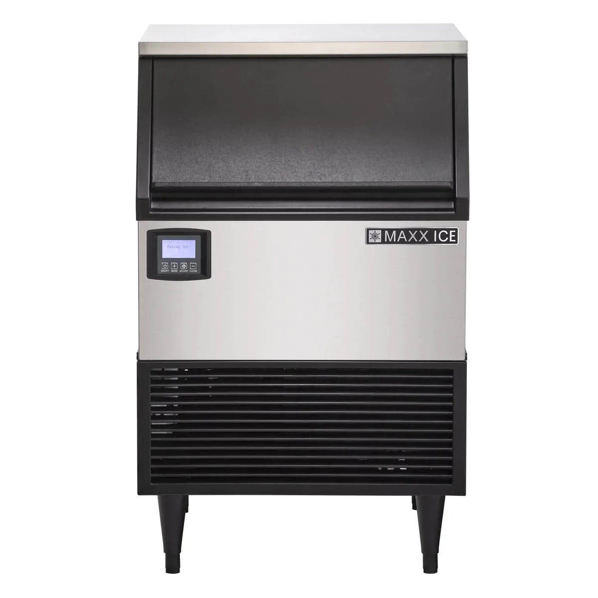 Maxx Ice MIM200NH 24" Air Cooled Half Cube 199 lb Undercounter Ice Machine with 75 lb Bin