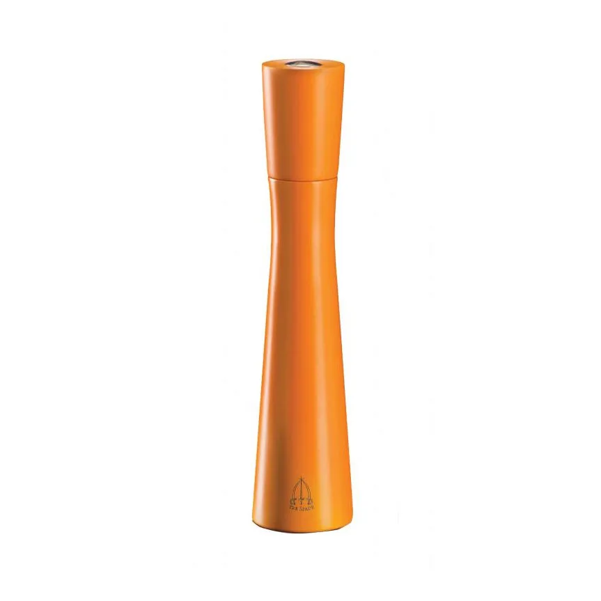 Omcan USA 43677 - Turandot Pepper Mill, 10.24" Tall, Tempered Steel Conic, Italian Beech Wood, 20-Year