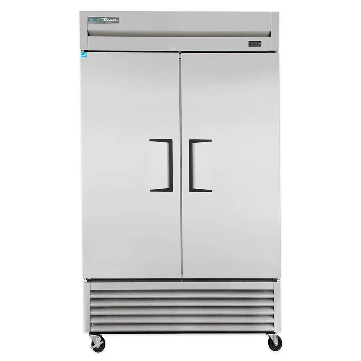 True T-43F-HC 47" 2-Section Reach-In Freezer, 2 Solid Doors, Stainless Steel Front, Aluminum Sides, 43 cu. ft., Bottom Mounted