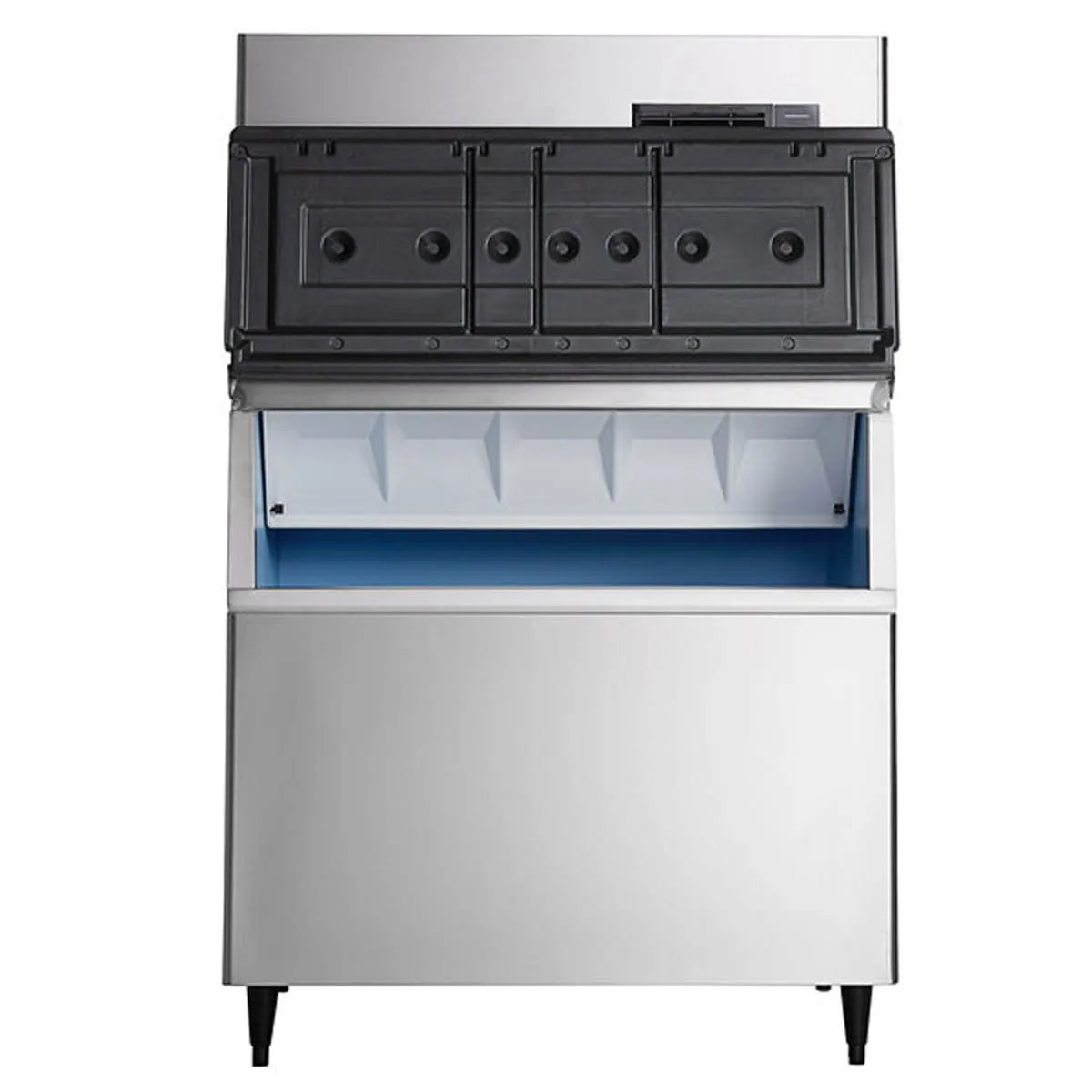 Hoshizaki IM-544SAK/B-700SF Air Cooled Full Cube 453 lb Ice Machine with Bin, 700 lb Storage