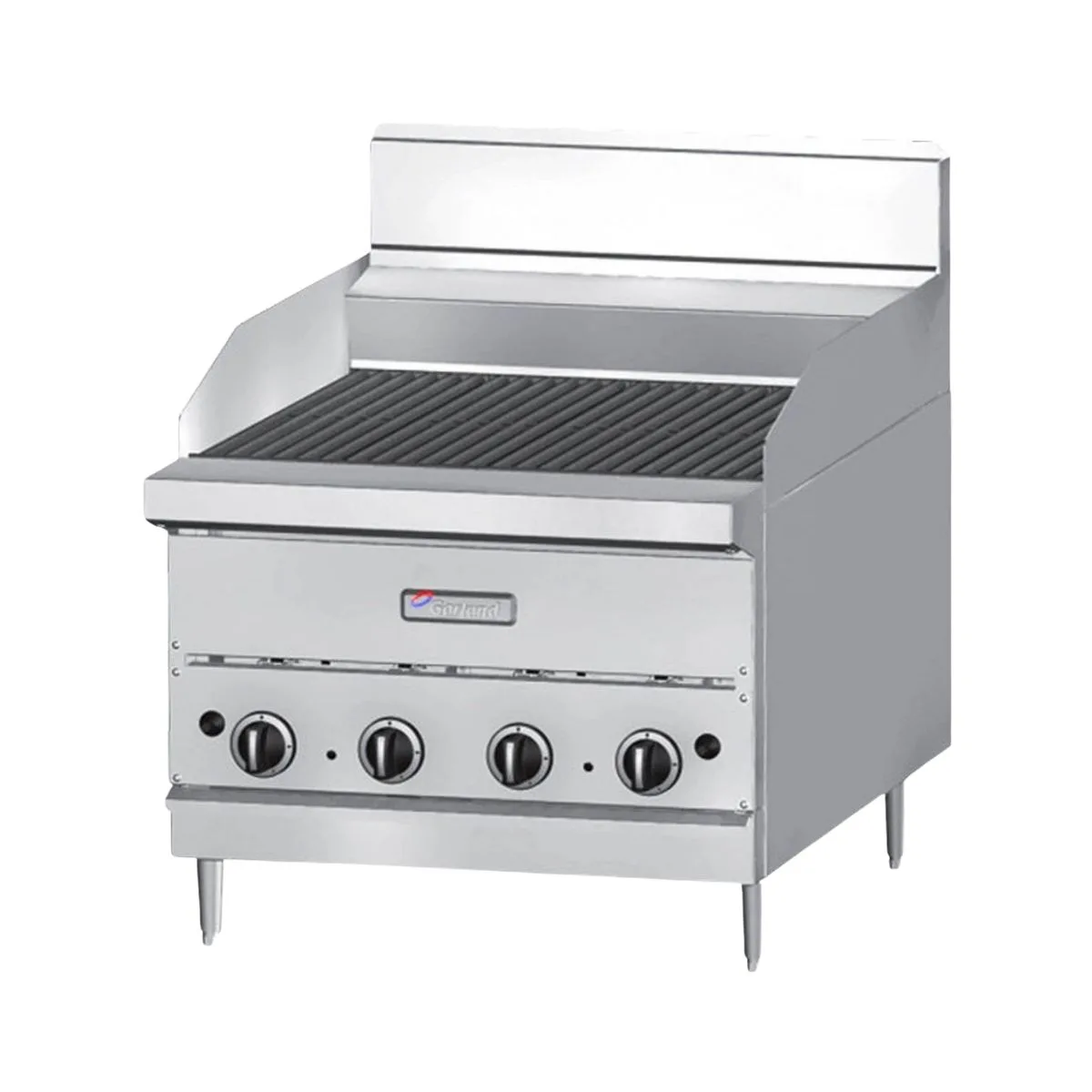 Garland US Range G48-BRL 48" Countertop Gas Ceramic Briquette Charbroiler, 120.000 BTU