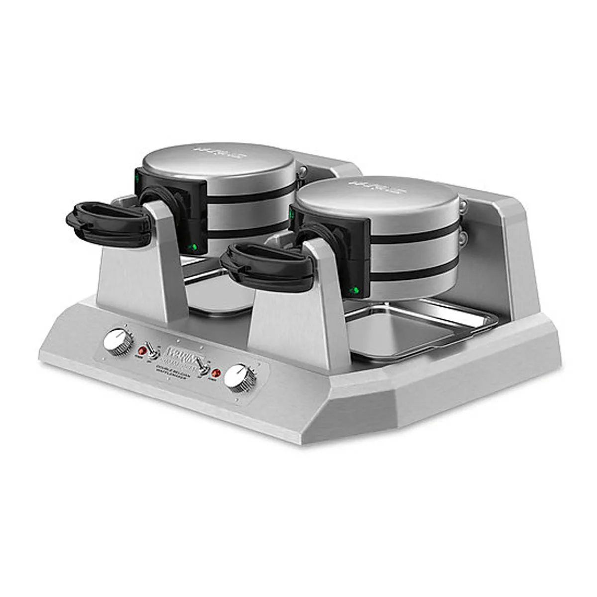 Waring WW300BX Commercial Belgian Waffle Maker, Quad Side-By-Side, 7" Dia.
