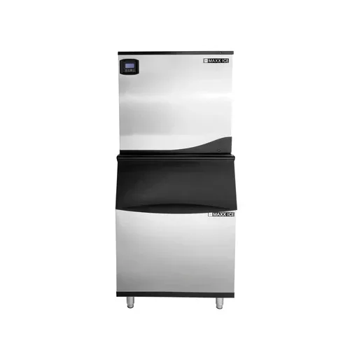 Maxx Ice MIM650NH-B580 Ice Maker, 30" Width, Half‑Cube Ice, 645 lb/Day, Steel Black, 580lb Bin, 230V