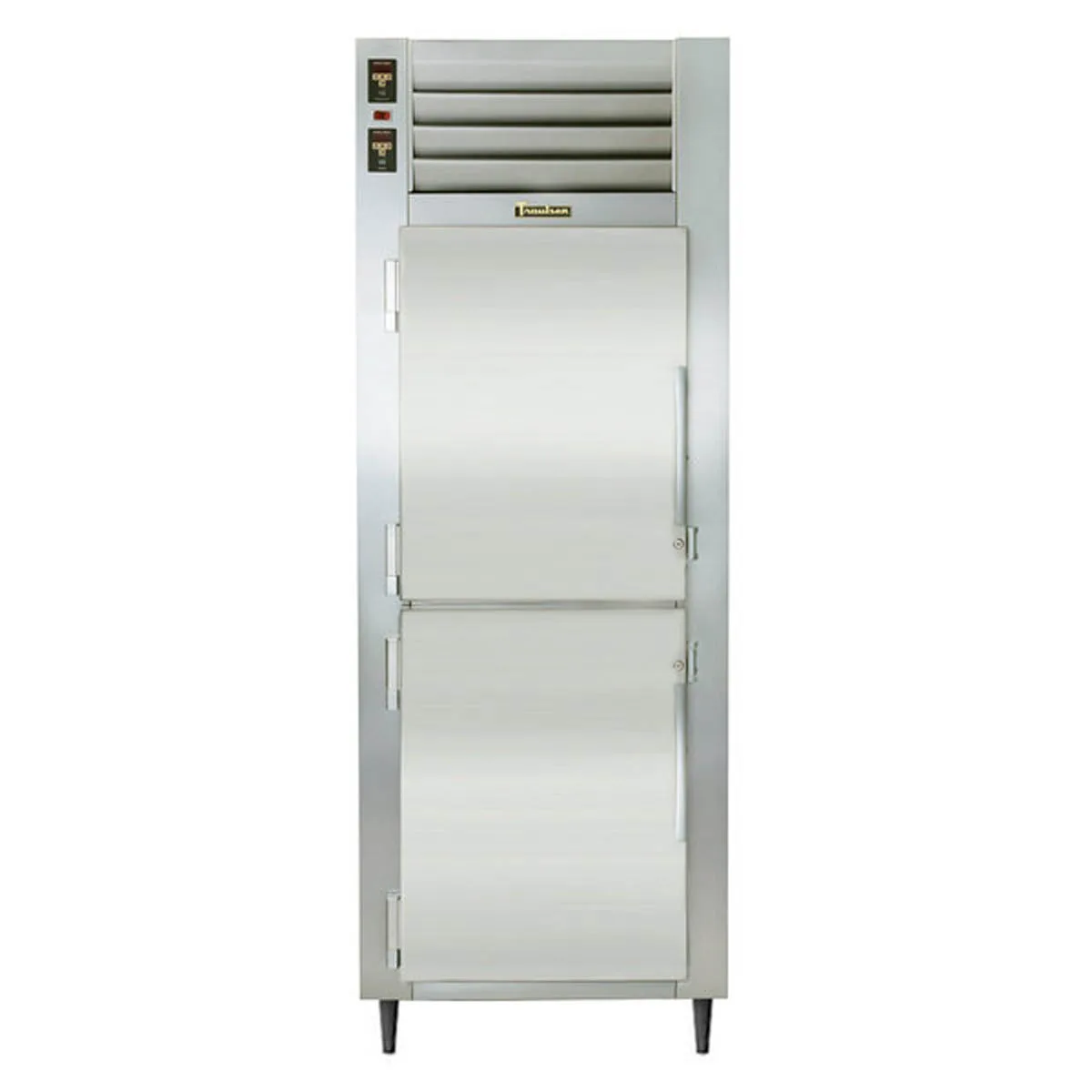 Traulsen RDT132WUT-HHS 29" 1-Section Reach-In Refrigerator Freezer Combo w/ 2 Half Solid Doors, All Stainless Steel