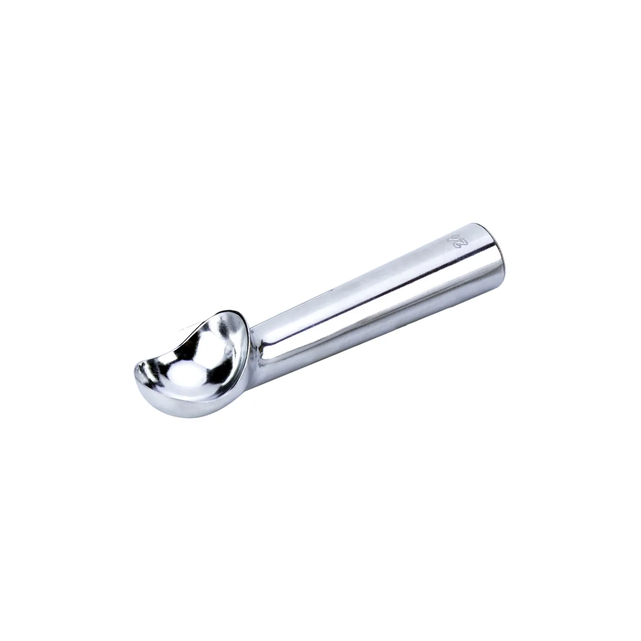CAC China AICS-24 Ice Cream Dipper, 1.5oz, #24, Heat Conductive Handle, Aluminum, Silver